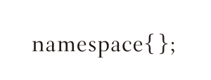 namespace